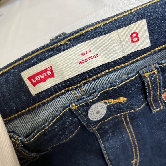 Levi's Girl Size 8 Classic Blue Boot Cut Jeans - Picture 4 of 7